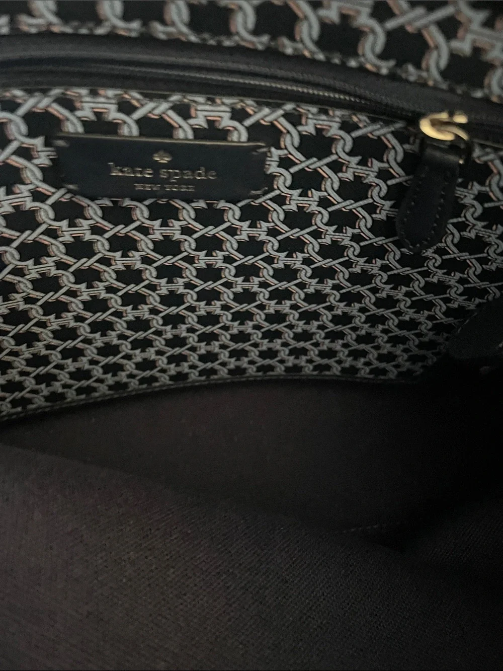Kate Spade New York Link Signature Tote Bag Large Blue